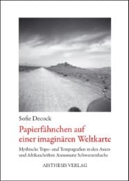 Cover von Papierfähnchen auf einer imaginären Weltkarte