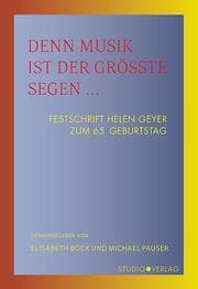Cover von Denn Musik ist der größte Segen