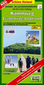 Cover von Wander-, Ski- und Radwanderkarte Kammweg Erzgebirge-Vogtland