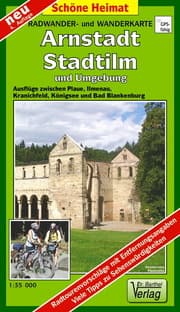 Cover von Radwander- und Wanderkarte Arnstadt, Stadtilm und Umgebung