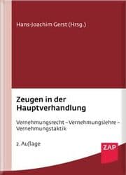 Cover von Zeugen in der Hauptverhandlung