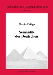 Cover von Semantik des Deutschen