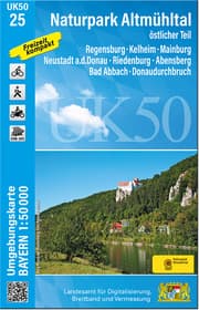 Cover von UK50-25 Naturpark Altmühltal, östlicher Teil