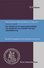 Cover von Das Individuum im Spannungsverhältnis von staatlicher Souveränität und Internationalisierung