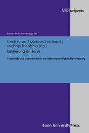 Cover von Erinnerung an Jesus