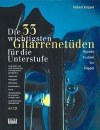 Cover von Die 33 wichtigsten Gitarrenetüden