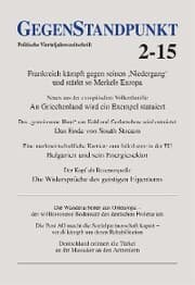 Cover von GegenStandpunkt 2-15
