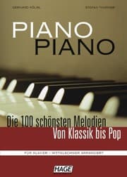 Cover von Piano Piano mittelschwer mit Midifiles