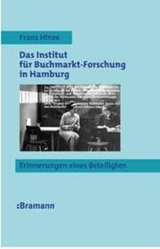 Cover von Das Institut für Buchmarkt-Forschung in Hamburg