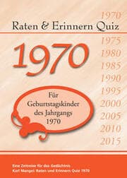 Cover von Raten & Erinnern Quiz 1970