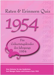 Cover von Raten & Erinnern Quiz 1954