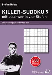 Cover von KILLER-SUDOKU 9 - mittelschwer in vier Stufen