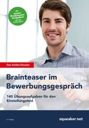 Cover von Das Insider Dossier: Brainteaser im Bewerbungsgespräch