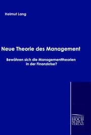Cover von Neue Theorie des Management