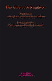 Cover von Die Arbeit des Negativen