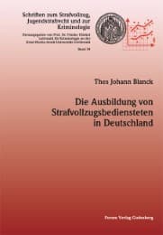 Cover von Die Ausbildung von Strafvollzugbediensteten in Deutschland