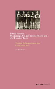 Cover von Fit for Finance - Betriebssport in der Commerzbank und Dresdner Bank