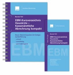Cover von EBM-Kurzverzeichnis Hausärzte - Kassenärztliche Abrechnung kompakt