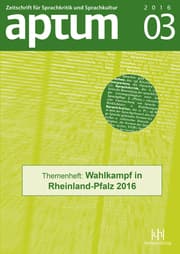 Cover von Aptum. Heft 03/2016