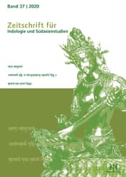 Cover von Zeitschrift für Indologie und Südasienstudien, Band 37