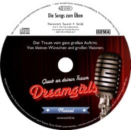 Cover von 25 Übungs-CDs 'Dreamgirls - glaub an deinen Traum'