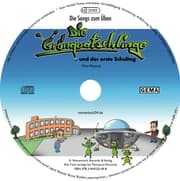 Cover von 25 Übungs-CDs 'Die Grünquatschlinge und der erste Schultag'