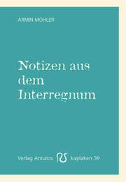 Cover von Notizen aus dem Interregnum