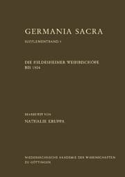 Cover von Die Hildesheimer Weihbischöfe bis 1504
