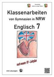 Cover von Englisch 7 - Klassenarbeiten G9 (Green Line 3) von Gymnasien in NRW mit Lösungen