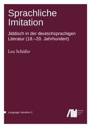 Cover von Sprachliche Imitation