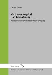 Cover von Vertrauenskapital und Abmahnung
