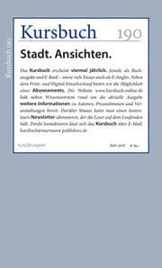 Cover von Kursbuch 190