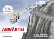 Cover von Abwärts - Cartoons des Jahres 2024