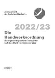 Cover von Die Handwerksordnung 2022/23