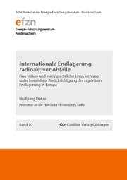 Cover von Internationale Endlagerung radioaktiver Abfälle