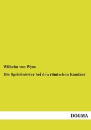 Cover von Die Sprichwörter bei den römischen Komiker