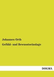 Cover von Gefühl- und Bewusstseinslage
