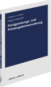 Cover von Fertigpackungs- und Preisangabenverordnung