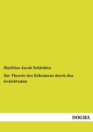 Cover von Zur Theorie des Erkennens durch den Gesichtssinn