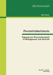 Cover von Persönlichkeitstests: Eignung zur Personalauswahl in Management und Vertrieb