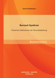 Cover von Burnout-Syndrom: Präventive Maßnahmen der Personalabteilung