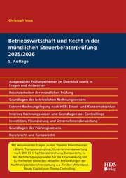 Cover von Betriebswirtschaft und Recht in der mündlichen Steuerberaterprüfung 2025/2026