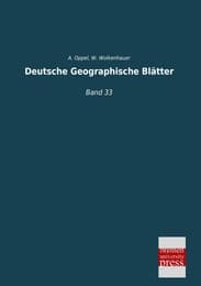 Cover von Deutsche Geographische Blätter