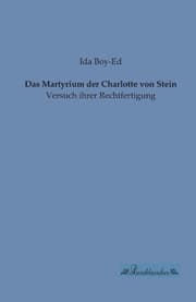 Cover von Das Martyrium der Charlotte von Stein
