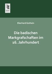 Cover von Die badischen Markgrafschaften im 16.Jahrhundert