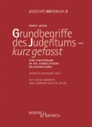 Cover von Grundbegriffe des Judentums - kurz gefasst
