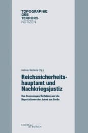 Cover von Reichssicherheitshauptamt und Nachkriegsjustiz