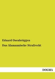Cover von Das Alamannische Strafrecht