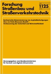 Cover von Rechnerische Dimensionierung von Asphaltbefestigungen über ein Finite Elemente Modell