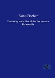 Cover von Einleitung in die Geschichte der neueren Philosophie